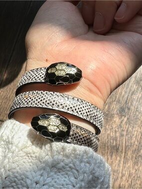 Bulgari Bvlgari Serpenti Forever Karung Leather Bracelet